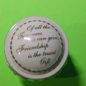 White and Gold Decorative Trinket Box